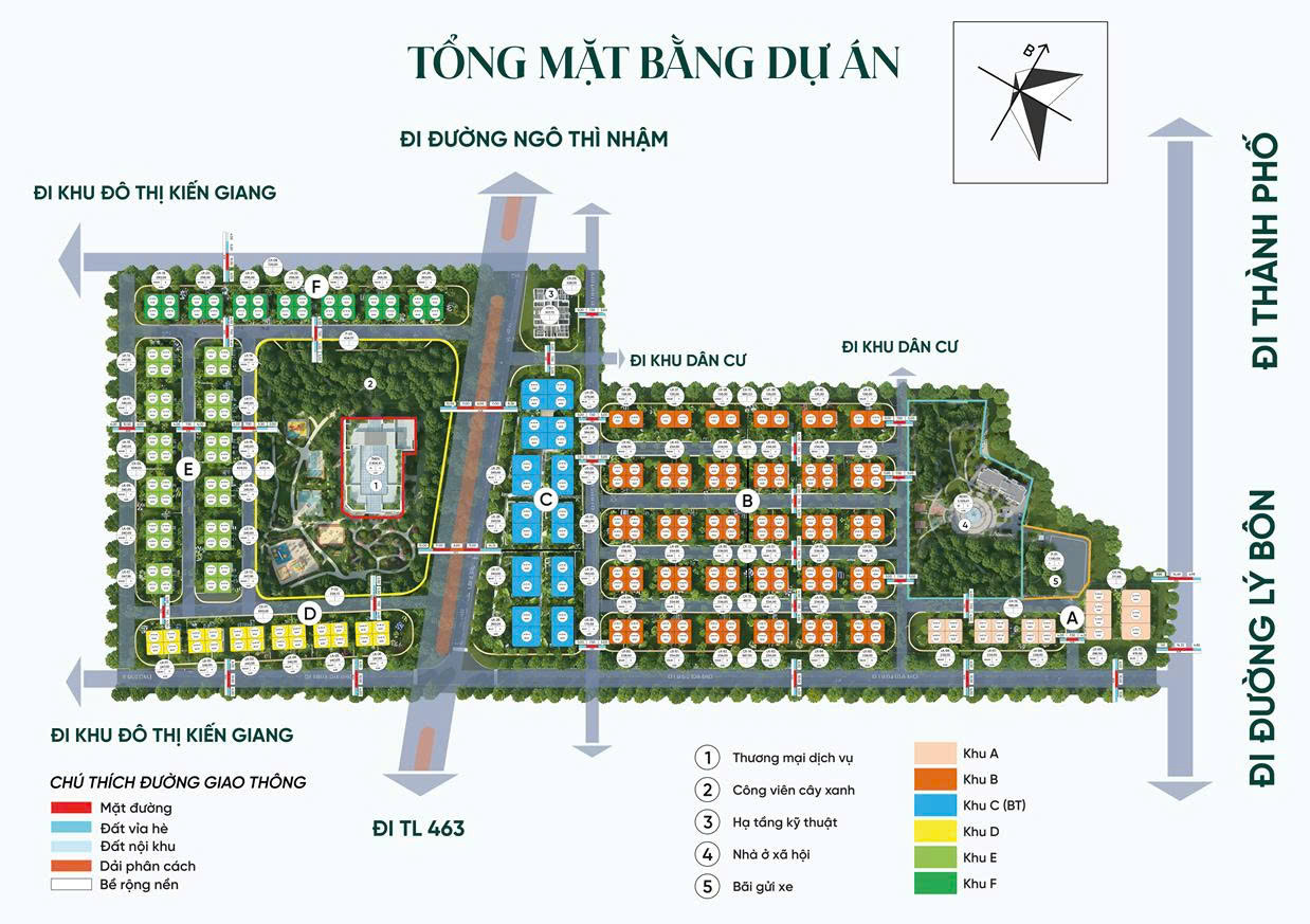Tổng mặt bằng dự án STAR AVENUE Lý Bôn