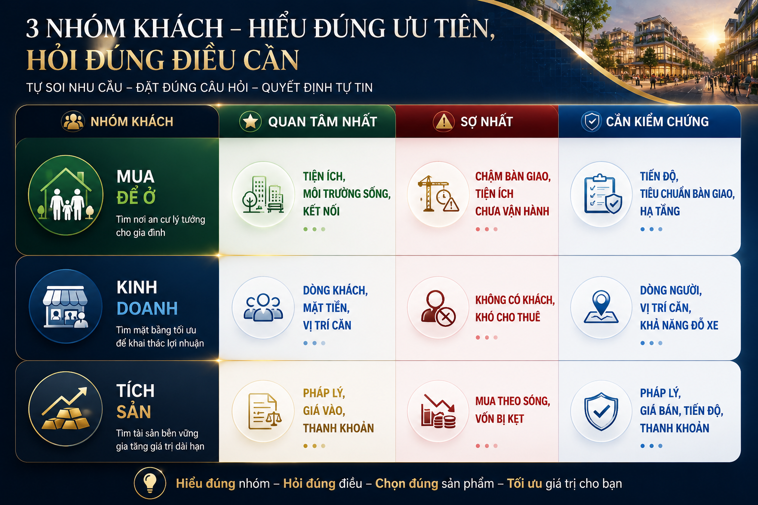 Bạn thuộc nhóm khách hàng nào khi tìm hiểu STAR AVENUE phường Thái Bình