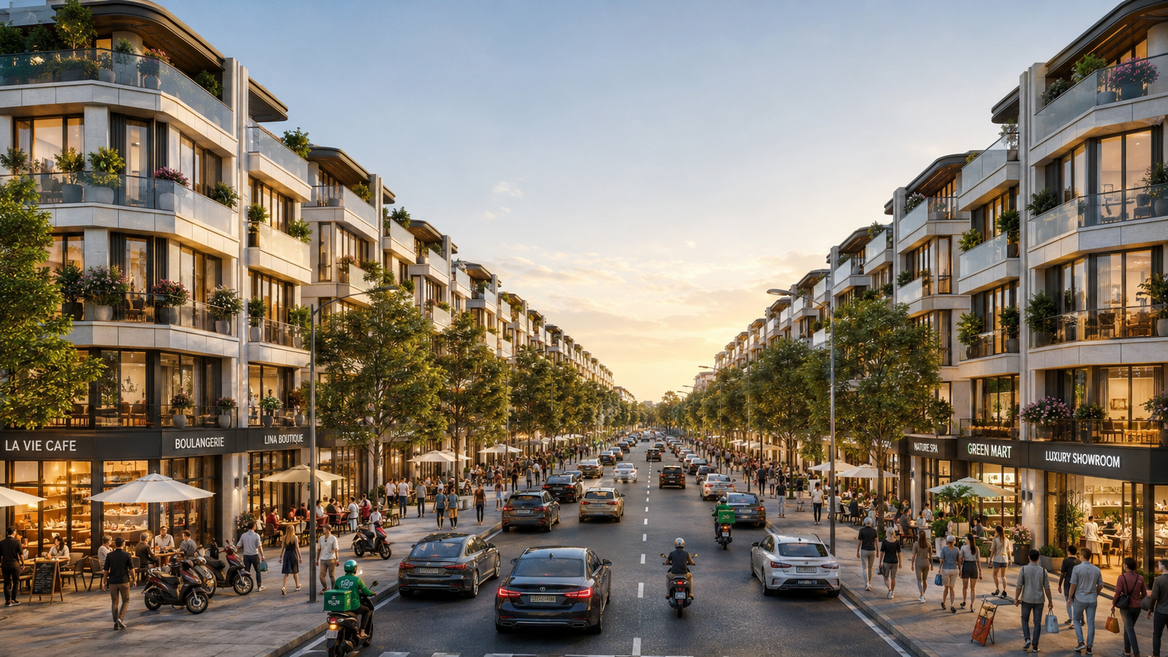 Tuyến phố shophouse kinh doanh tạiSTAR AVENUE phường Thái Bình