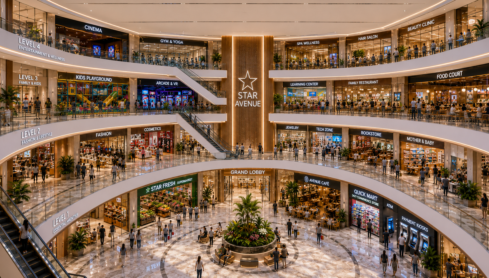Trung tâm thương mại tại STAR AVENUE phường Trần Lãm